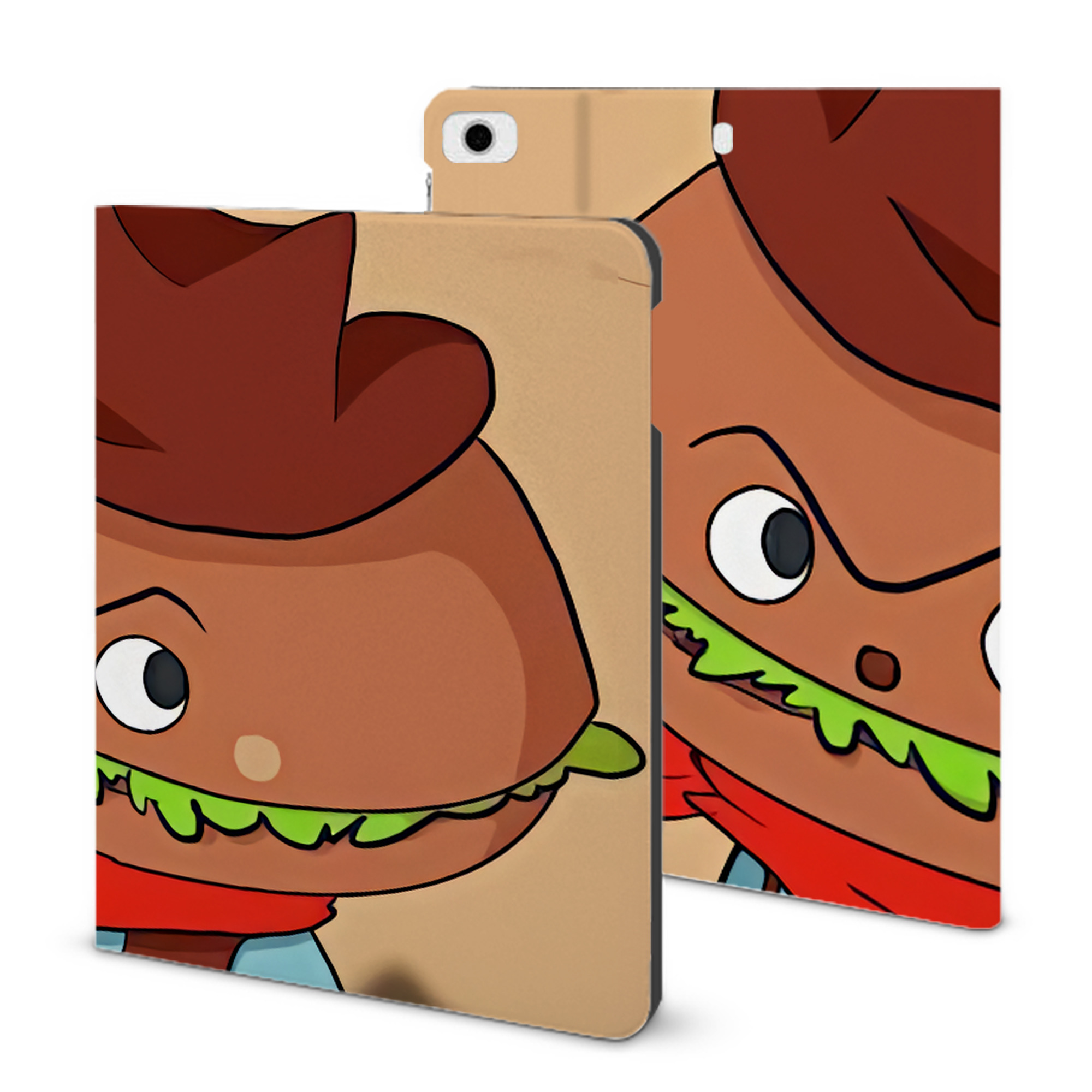 （画像用） アンパンマン Anpanman IPad ケース ブック型 PUレザー TPU 耐衝撃 軽量 薄型 ペン収納なし 全面保護 IPad 各モデル対応